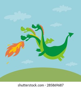 Russian fairy tale vector print