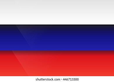 Russian Federation flag. Modern vector illustration. 