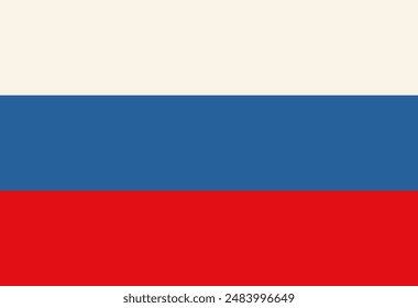Russian Federation Flag. National flag of Russia, vector illustration suitable for banner or background.