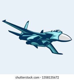 Ilustración vectorial del icono de caza ruso 