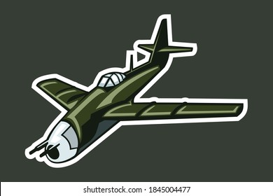 Ilustración vectorial del avión de combate ruso