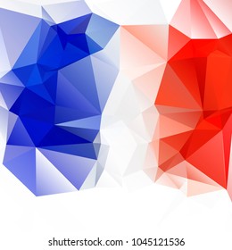 Russian flag. Abstract triangulation background. Bright. Texture. Color. For your design.