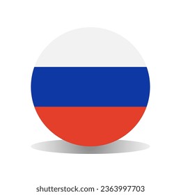 russian flag icon design vector template