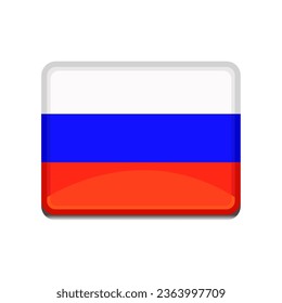 russian flag icon design vector template