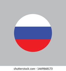 russian flag icon logo vector illustration