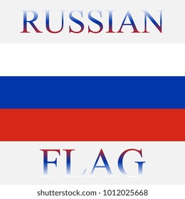 Russian Flag On Background Vector Illustration Stock Vector (royalty 