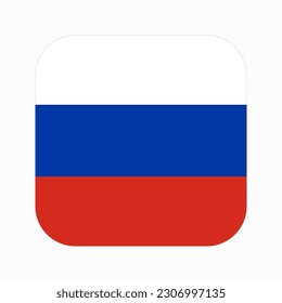 Russische Flagge: einfache Illustration für den Unabhängigkeitstag oder die Wahl