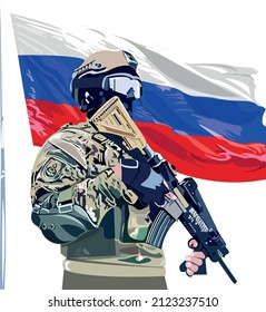 russian flag soldier ukraina russia