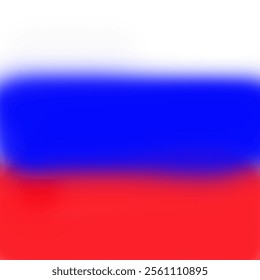 Russian flag in unique blur shape