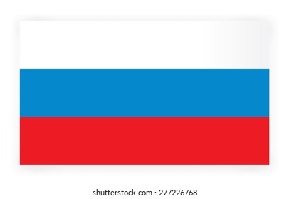 Russian flag vector