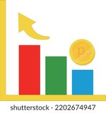russian flag vector hand drawn,Russian ruble vector hand drawn