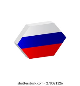 Russian flag. Vector illustration.