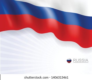 Russian flags design banner, background