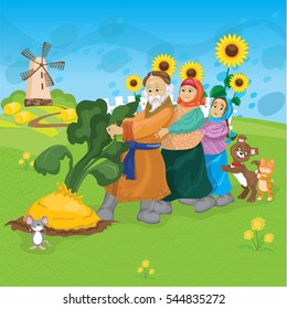 Russian Folk Fairy Tale About Turnip