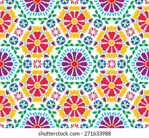 Russian folk seamless ornament.Pattern for Wallpaper and packaging.