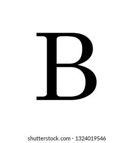Russian font alphabet vector icon.