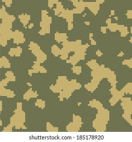 Russian frontier guard green seamless vector camo