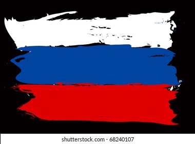 Russian grunge flag