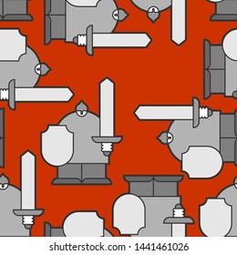 Russian hero warrior pattern seamless. knight made in Russia background