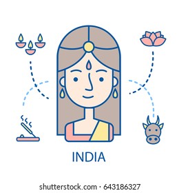 Russian icons set. vector illustration