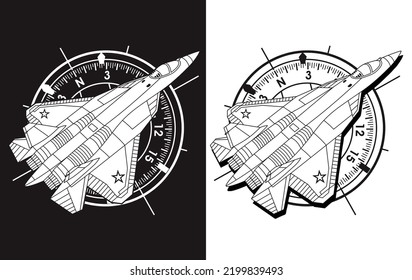 Russian jet fighter aircraft stealth