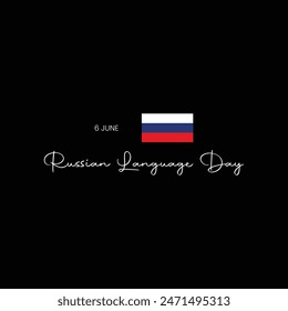 Russian Language Day Vector illustration