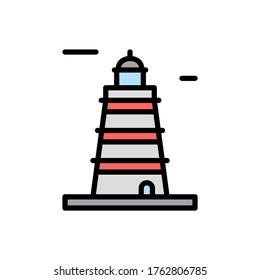 Russian, lighthouse icon. Simple color with outline vector elements of pharos icons for ui and ux, website or mobile application