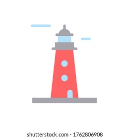 Russian, lighthouse icon. Simple color vector elements of pharos icons for ui and ux, website or mobile application