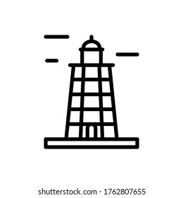 Russian, lighthouse icon. Simple line, outline vector elements of pharos icons for ui and ux, website or mobile application