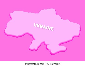 Russische Landkarte, grün und grau