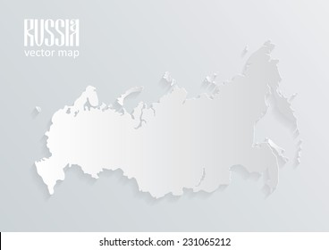 Russian map. Vector illustration