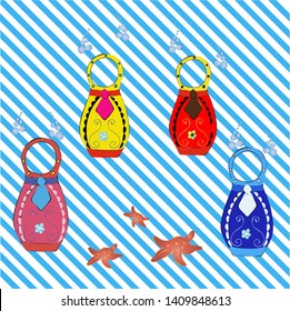 Russian matryoshka icon set. Set of russian matryoshka vector icons for web design