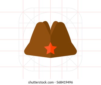 Russian Military Garrison Cap Icon