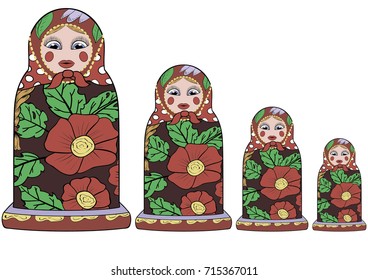 Russian Nesting Doll Matreshka Matryoshka Babushka
