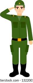 Ceremony Indonesian Army Uniform Vector Illustration Stock Vector ...