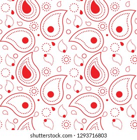 Russian red ornament.