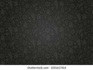 Russian red wallpaper, world of Russia pattern with modern and traditional elements, 2018 trend background, vector illustration