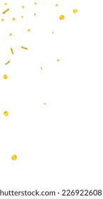 Russian ruble coins falling. Scattered gold RUB coins. Russia money. Jackpot wealth or success concept. Vector illustration.