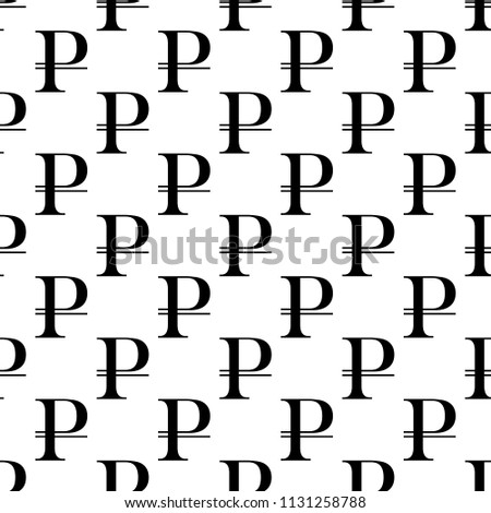 russian ruble icon in Pattern style