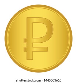 russian ruble icon. russian ruble sign. vector
