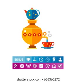 Russian Samovar Icon