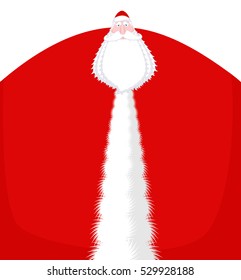 Russian Santa Claus ( Ded moroz). Russia- Father Frost. Christmas old man in red suit. New Year fairy tale character. Xmas template
