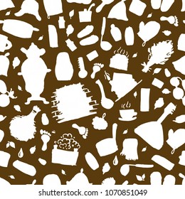 Russian sauna, seamless pattern for your design