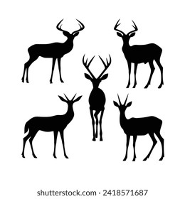 Russian silhouette vector set design