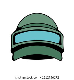 Russian spetsnaz (Special Operations Forces) steel helmet for tactical military. 