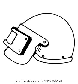 Russian spetsnaz (Special Operations Forces) steel helmet for tactical military. 