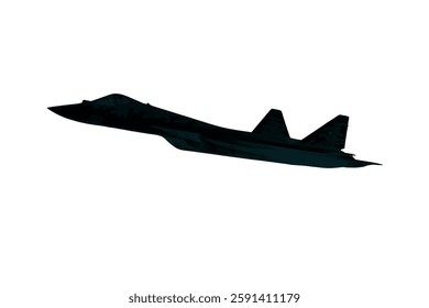 Russian Su Fighter Jet Vector Icon or Black Fighter Jet Icon For Apps, Websites And More. Black Russian aircraft Fighter Jet Icon Vector or fighters plane sign on white background