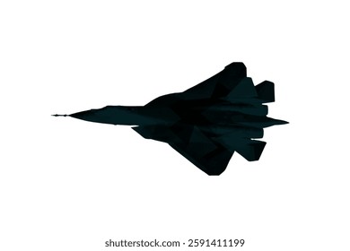 Russian Su Fighter Jet Vector Icon or Black Fighter Jet Icon For Apps, Websites And More. Black Russian aircraft Fighter Jet Icon Vector or fighters plane sign on white background