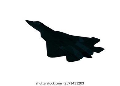 Russian Su Fighter Jet Vector Icon or Black Fighter Jet Icon For Apps, Websites And More. Black Russian aircraft Fighter Jet Icon Vector or fighters plane sign on white background