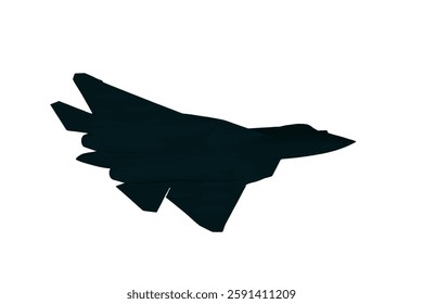 Russian Su Fighter Jet Vector Icon or Black Fighter Jet Icon For Apps, Websites And More. Black Russian aircraft Fighter Jet Icon Vector or fighters plane sign on white background